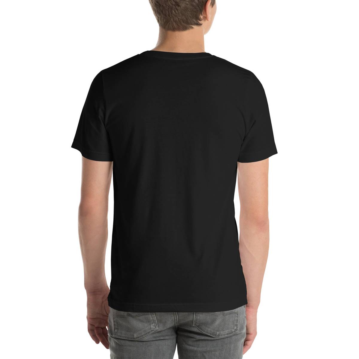 Lustiges Judo T-Shirt Rückansicht mit schlichtem Design in Schwarz