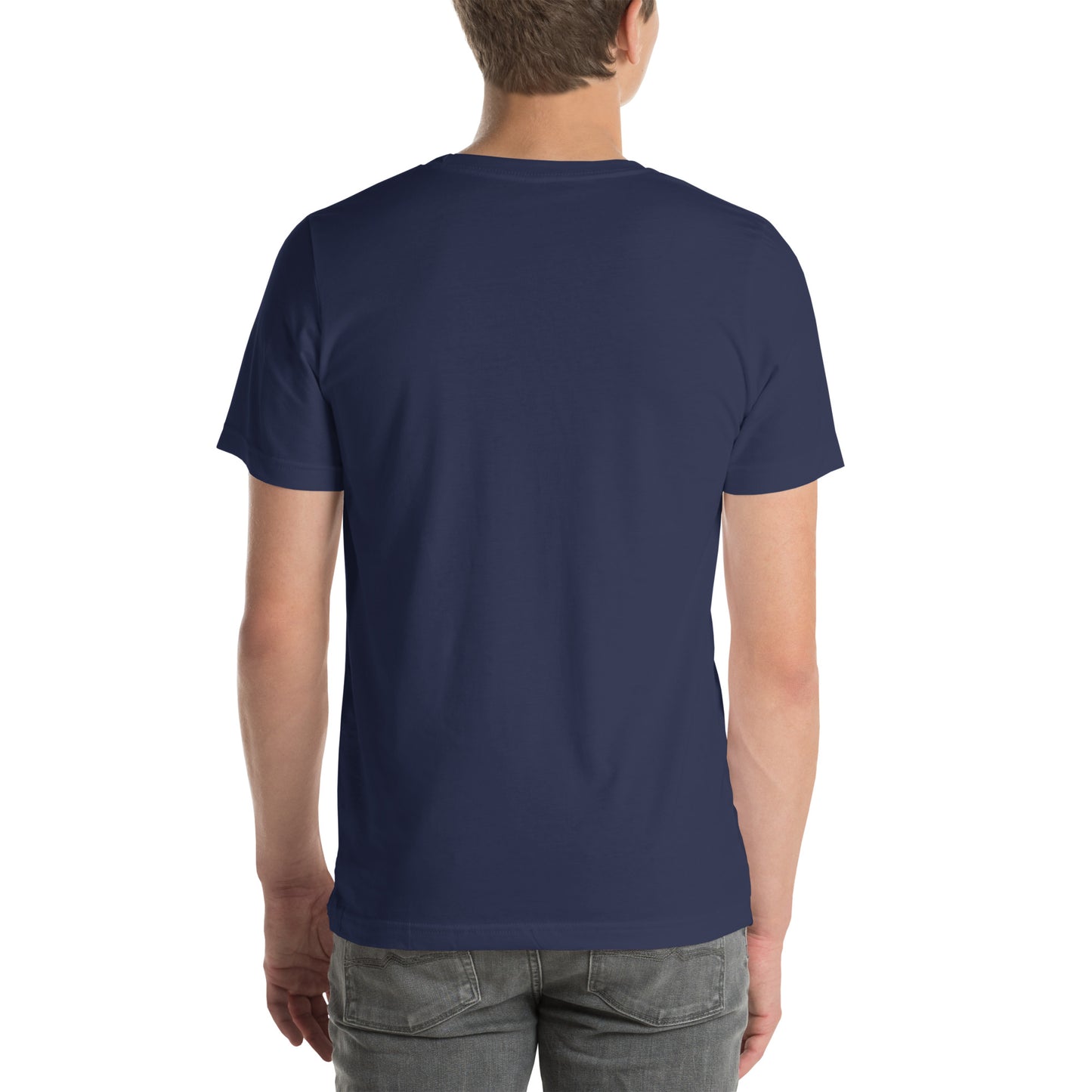 Lustiges Judo T-Shirt Rückansicht in Marineblau