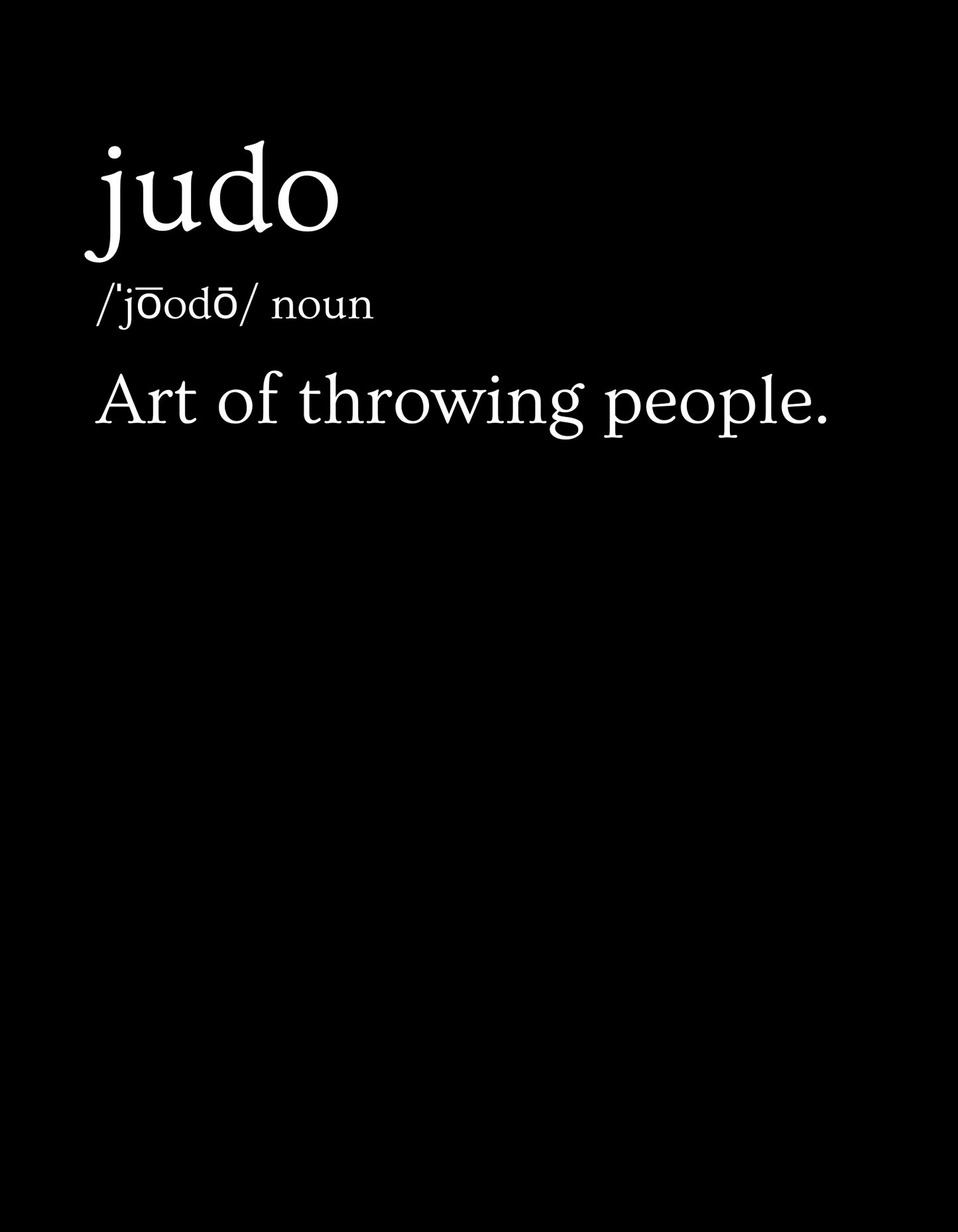 Judo Definition T-shirt design