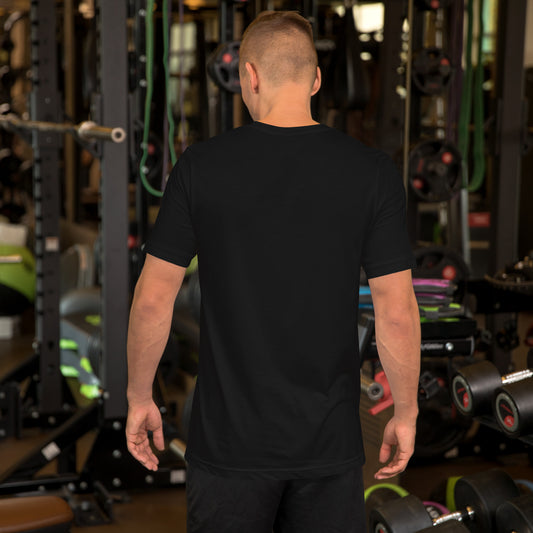 JUDO. FUNNY? t-shirt back view displaying clean black fabric