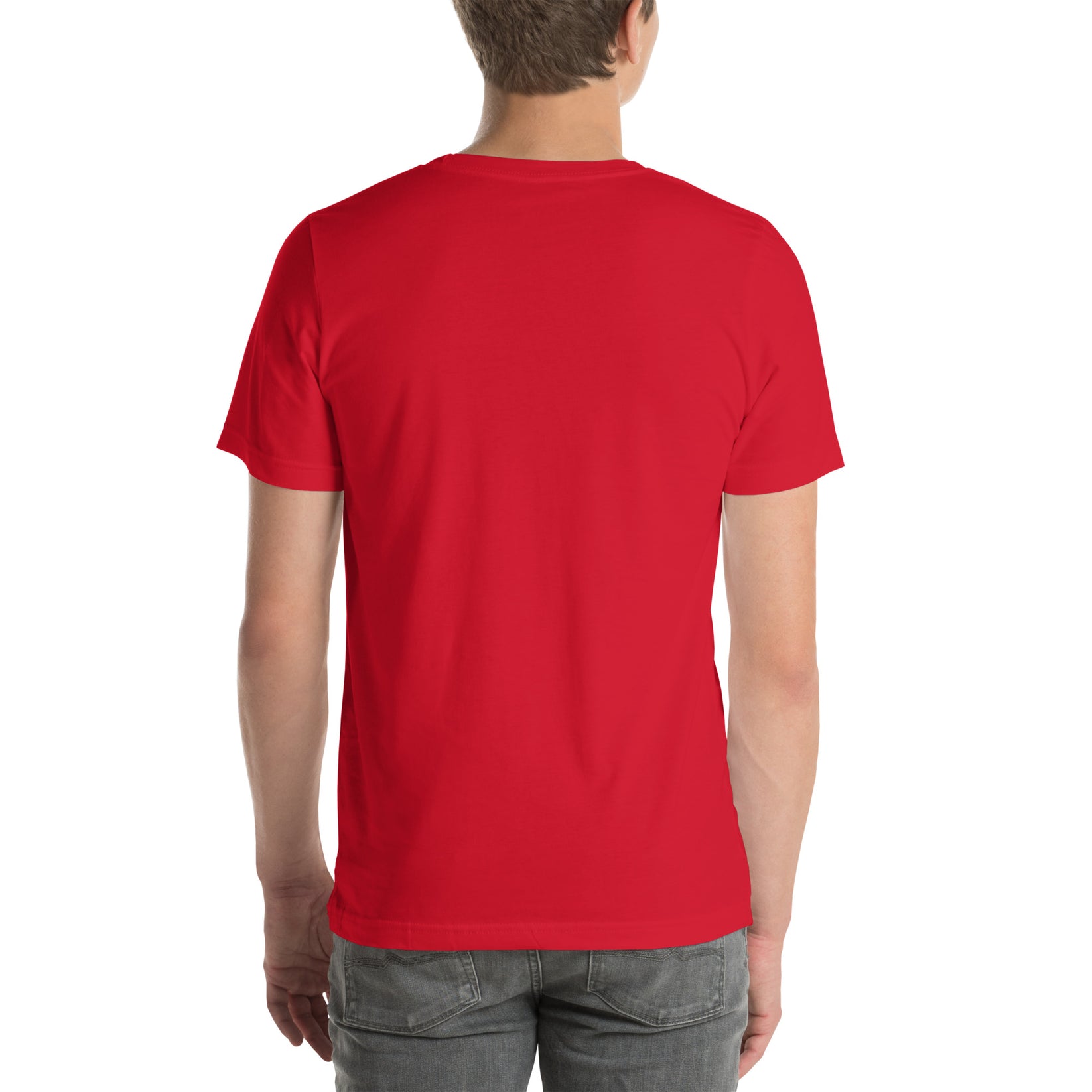Lustiges Judo T-Shirt Rückansicht in Rot